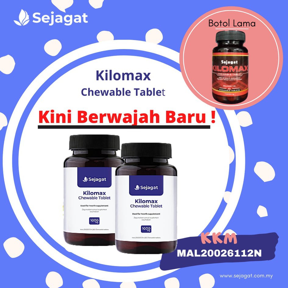 NEW! Kilo MAX (60 Tablet) Original Weight Gain Vitamin Ubat Gemuk