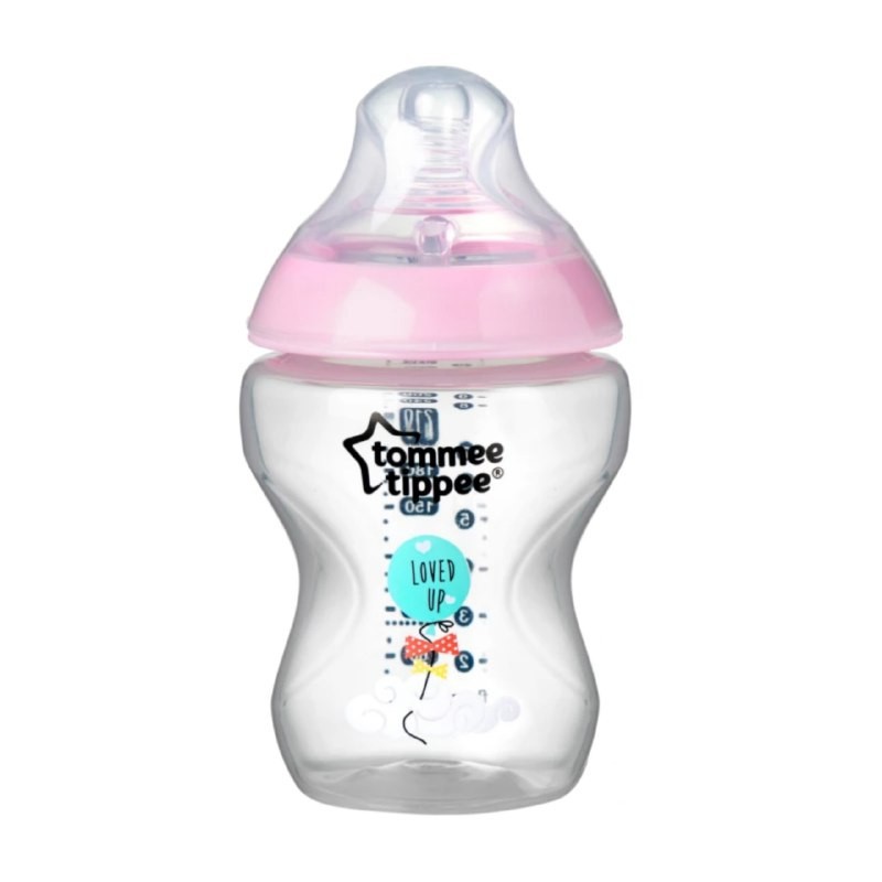 Original Tommee Tippee Pink Decorated 9oz 260ml Pink 5oz One Bottle Loose Pack Botol Susu Tommee Tippee Bottle Shopee Malaysia