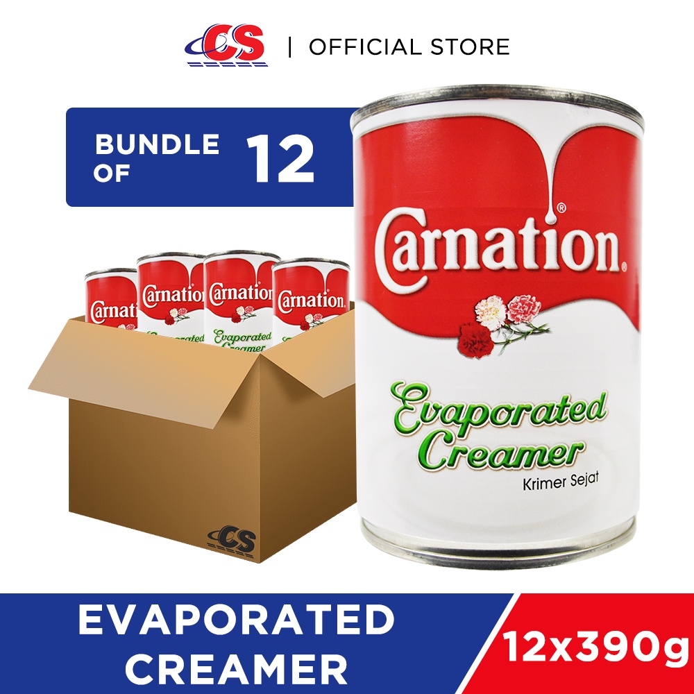 (BUNDLE) CARNATION Evaporated Creamer 12x390g Shopee Malaysia