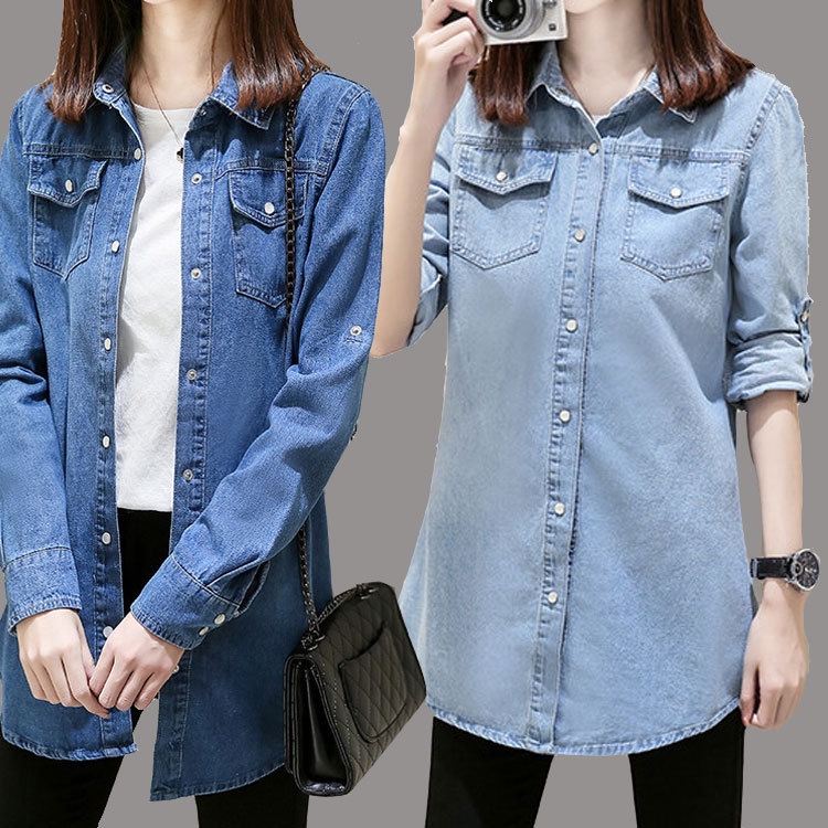 womens denim tops