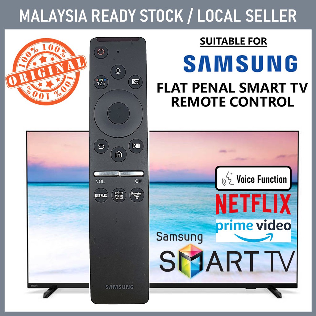 Original Samsung Smart Flat Penal Tv Television Remote Control Bn59 b Shopee Malaysia