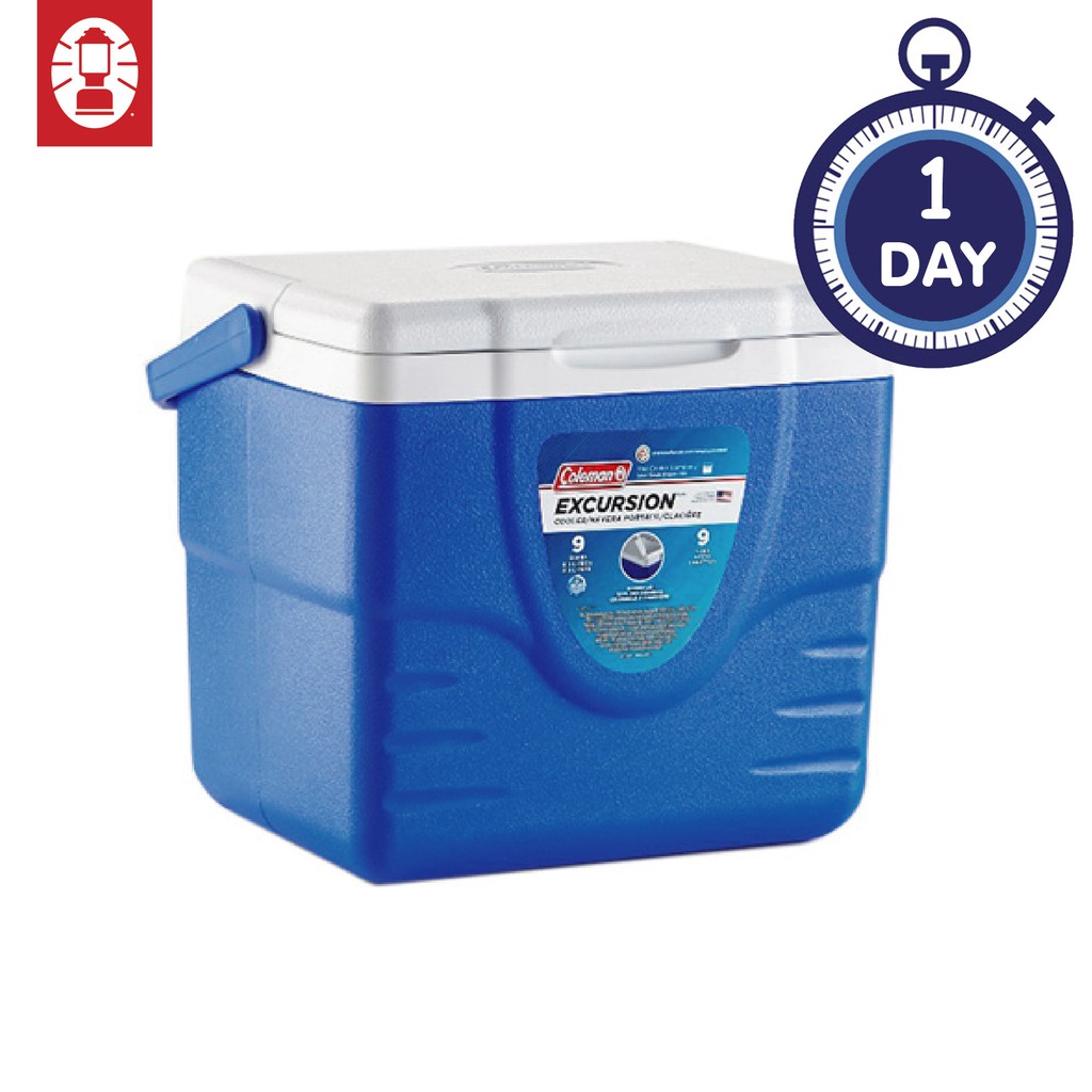 Coleman 9QT Cooler Box Camping Picnic Chiller Blue Shopee Malaysia