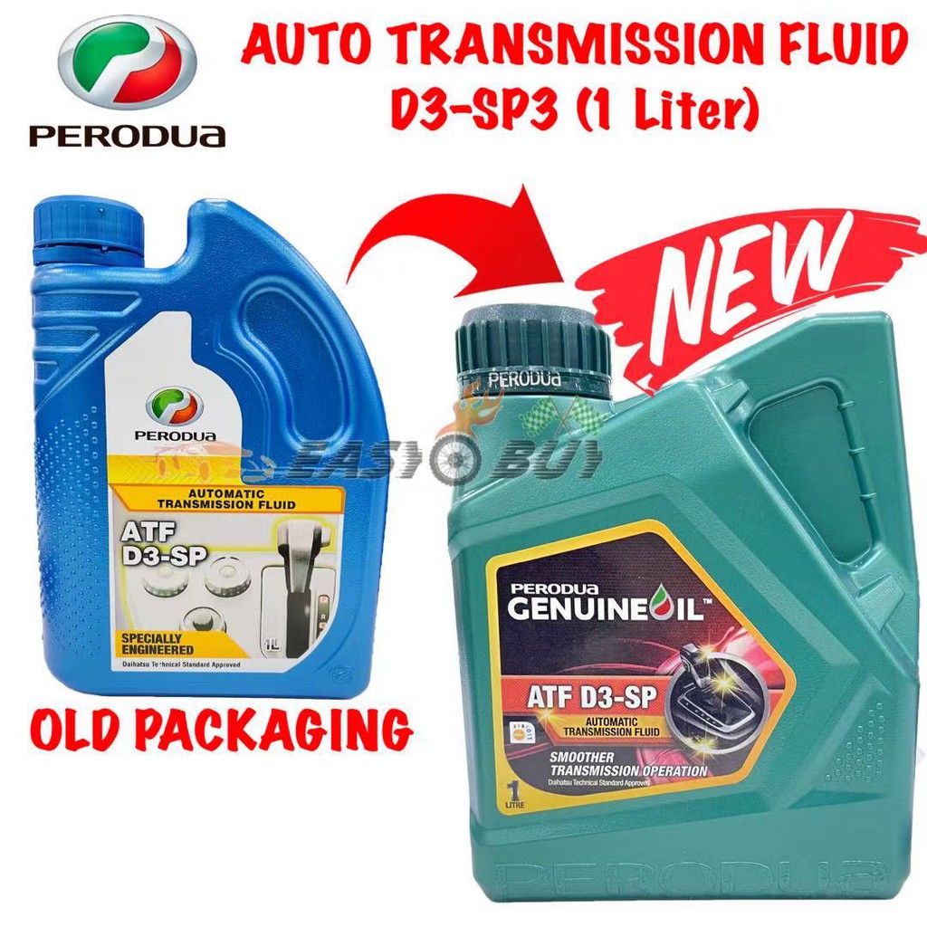 Perodua Atf Sp3 Auto Transmission Fluid Gear Oil 1l Myvi Lagi Best Alza Viva Axia Bezza Aruz Kelisa Kenari D3 Sp Sp 3 Shopee Malaysia