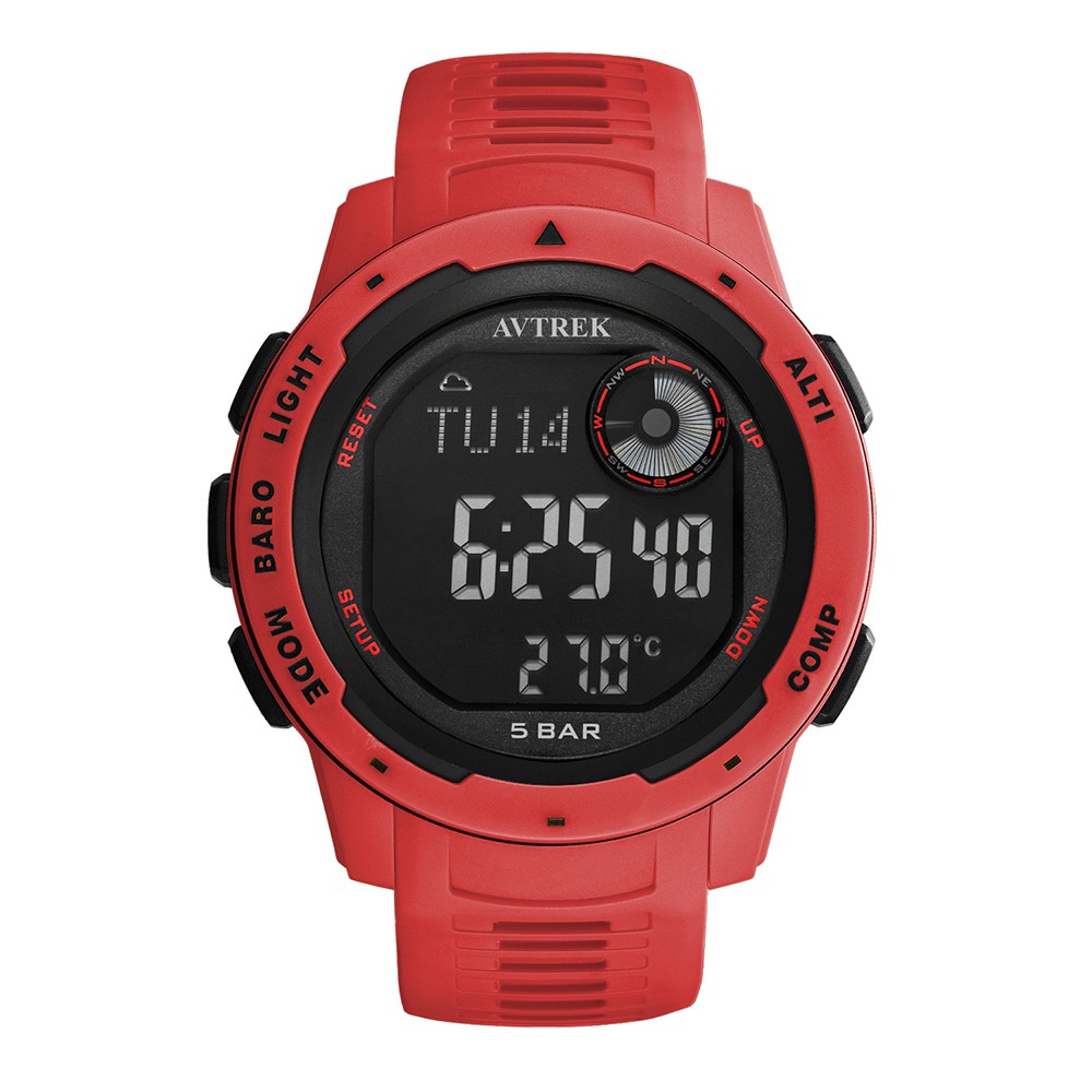 Buy Avtrek Compass Watch Pedometer Calorie Watch Altimeter Barometer Thermometer Temperature Jam Tangan Sukan Luar Fashion Cool Military Army Waterproof Outdoors Sport Digital Tactical Watch For Men Hiking Watch Seetracker Malaysia