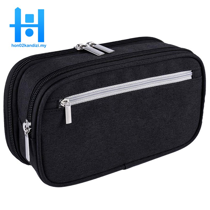 Pencil Case Large Capacity Pencil Cases Pen Bag Pouch Holder Travel Cosmetic Make Up Bag Pouch Cable Bag Pouch With Multi Compartments For School Students Office Adults Black Shopee Malaysia - details about roblox pencil case multi function canvas make up bag zipper storage bags gift