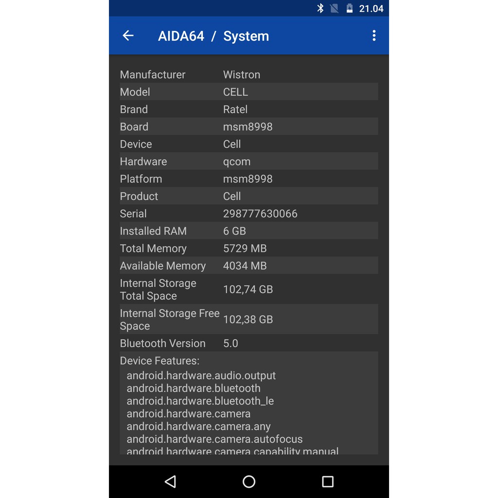 Smartphone Game Ratel Cell Ram 6gb Rom 128gb Snapdrgon 835 Nfc Shopee Malaysia