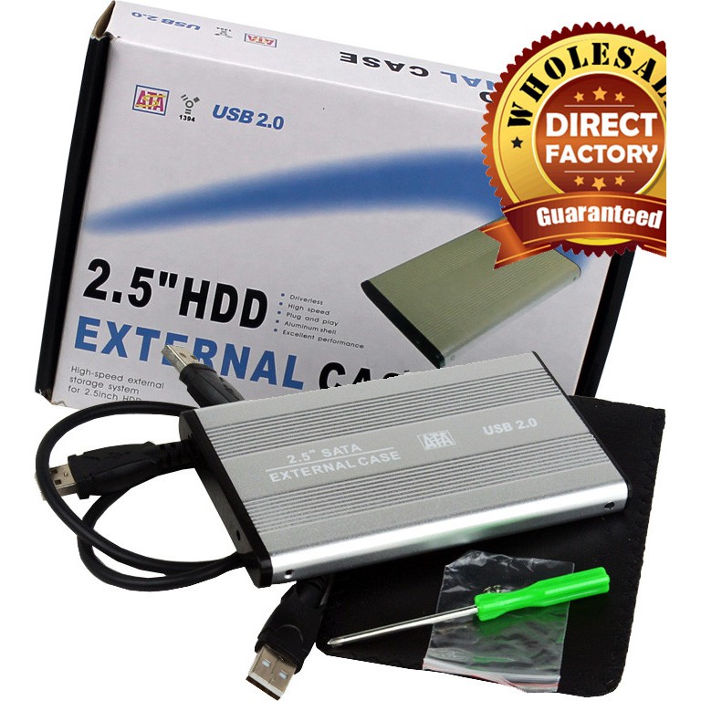 Alluminium Alloy 2.5" SATA Hard Disk Casing / Laptop HDD Casing (Black