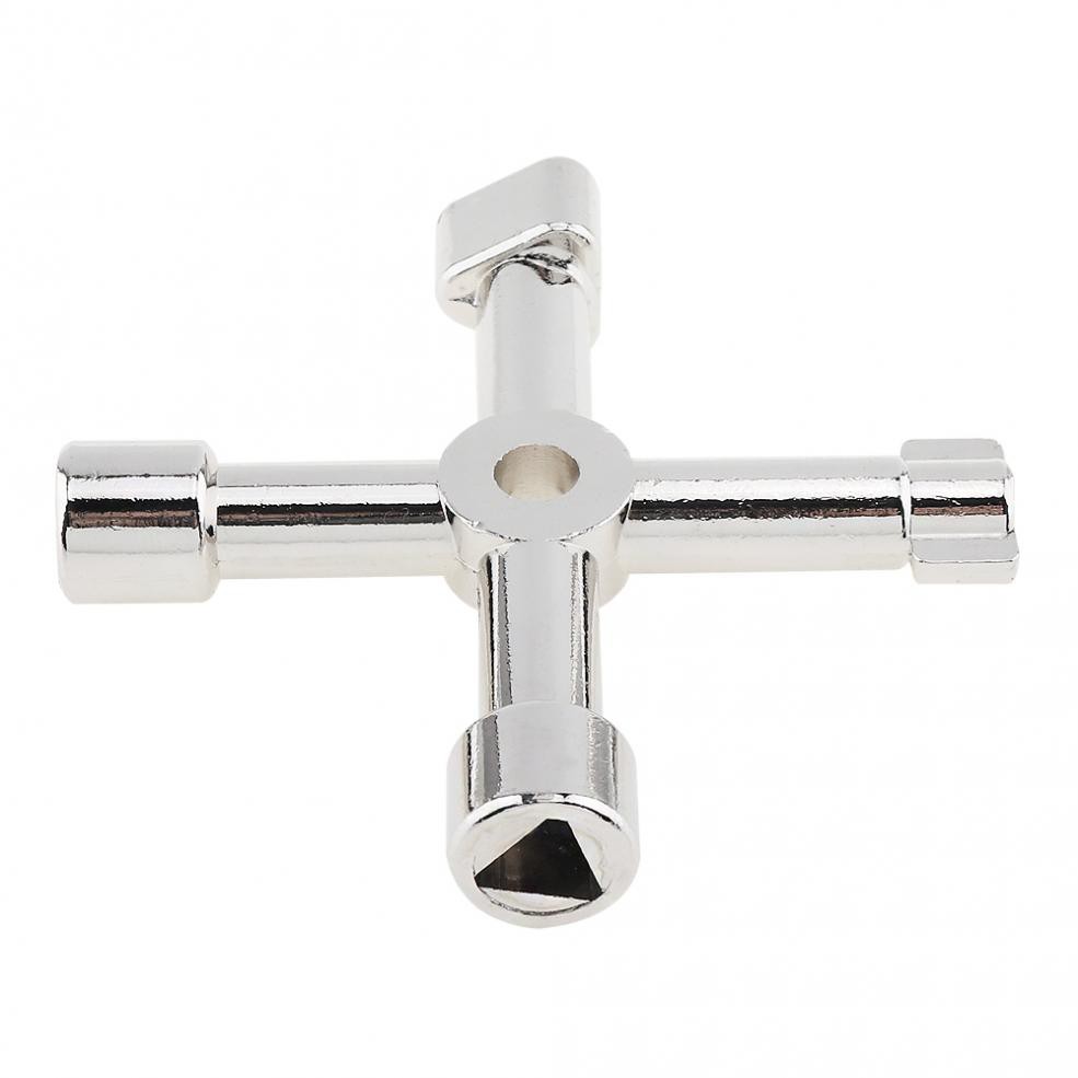 Multi-function 45 # Steel Key Wrench Cross Triangle Plumber Key Wrench