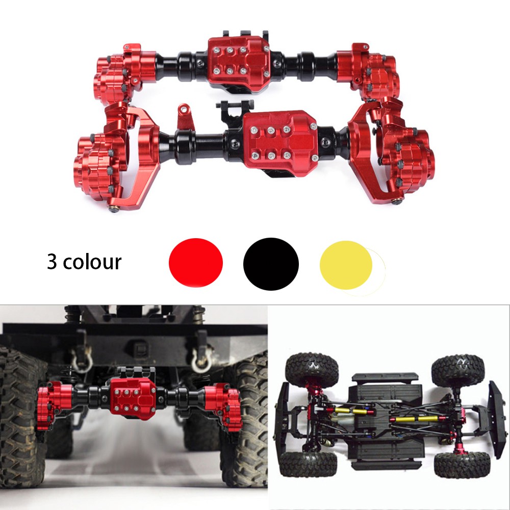 Aluminum Alloy Front/Rear Axle Housing Shell for 1/10 Traxxas TRX4 RC Crawler Upgrade Red 