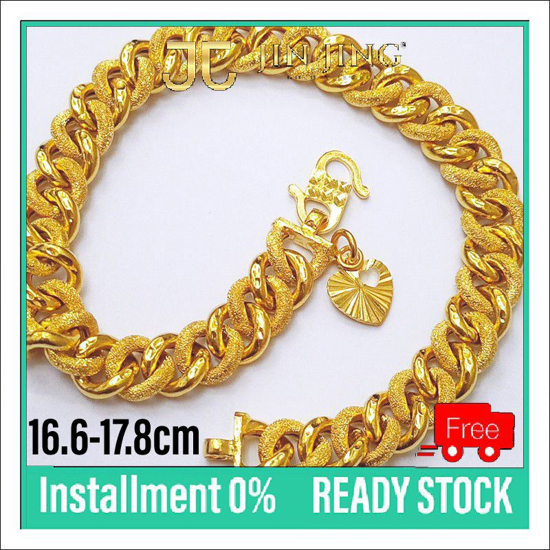 Buy Rantai Tangan Gajah Pasir Hollow Emas 916 5 95g 6 49g Seetracker Malaysia