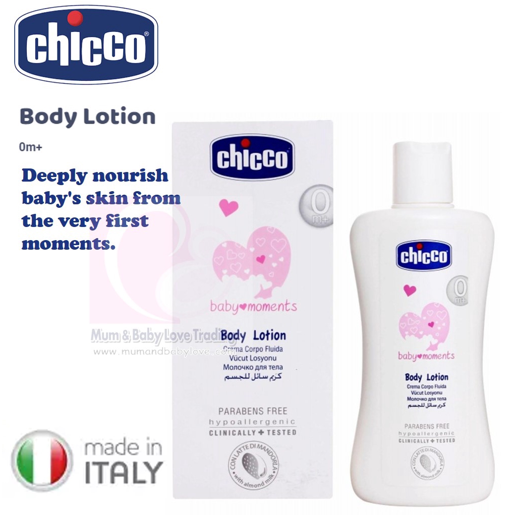 chicco baby moments body lotion