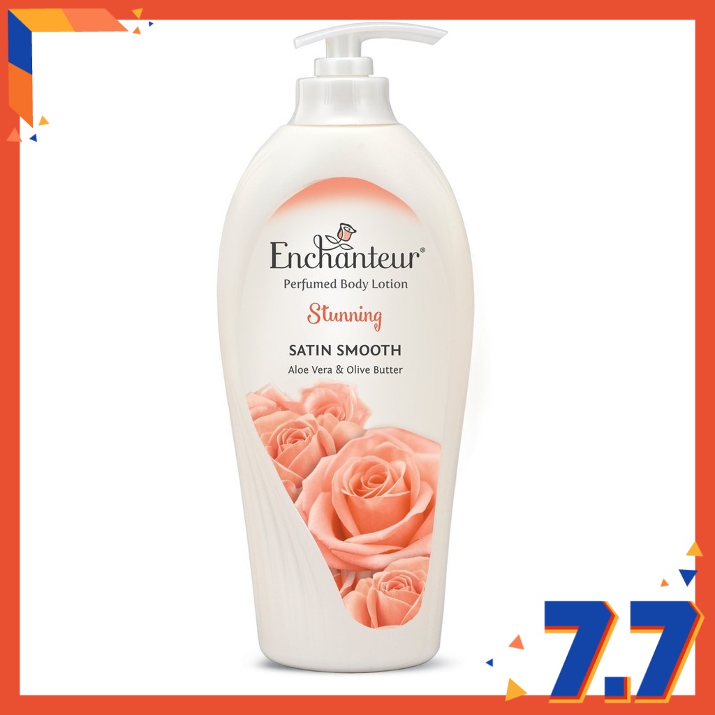 Enchanteur Stunning Satin Smooth Perfumed Body Lotion ( 600ml) Shopee