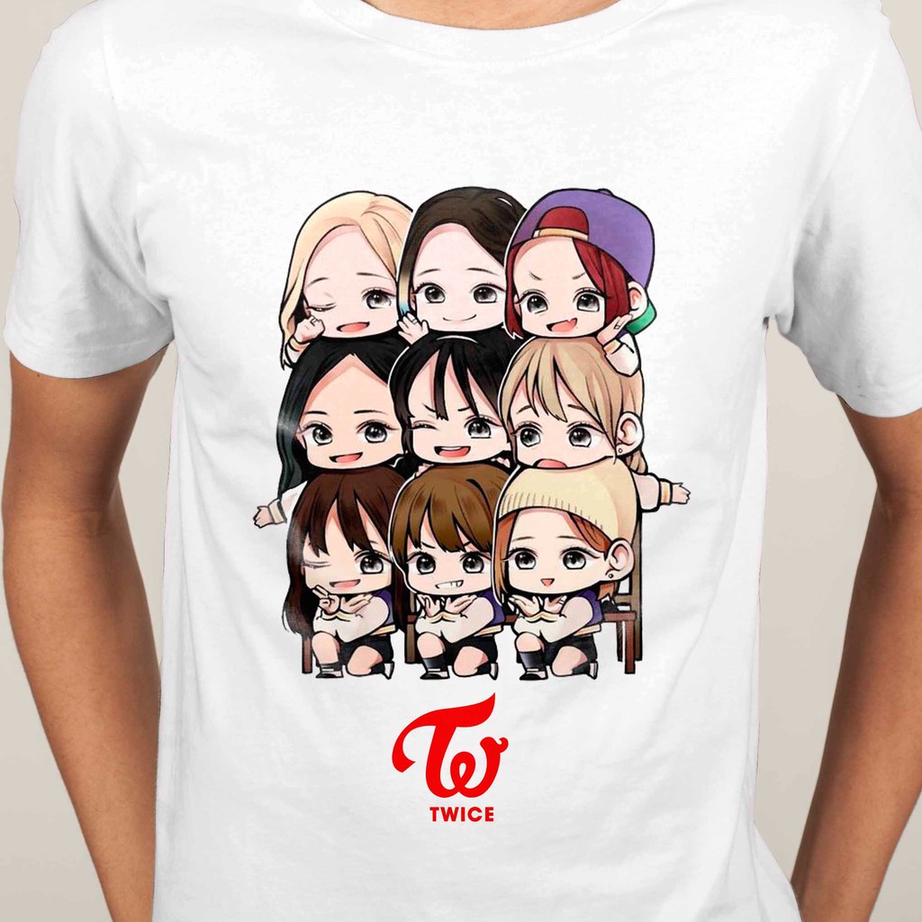 Buy Twice Nayeon Jeongyeon Momo Sana Jihyo Dahyun Korean Girl Group K Pop Short Sleeve O Neck T Shirt Men Fashion Kid Shirt Seetracker Malaysia - phub tshirt roblox