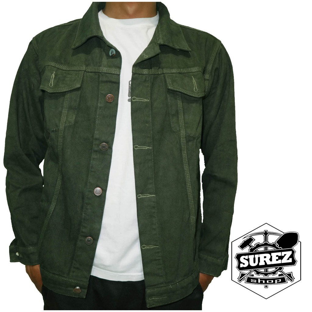 jaket denim army