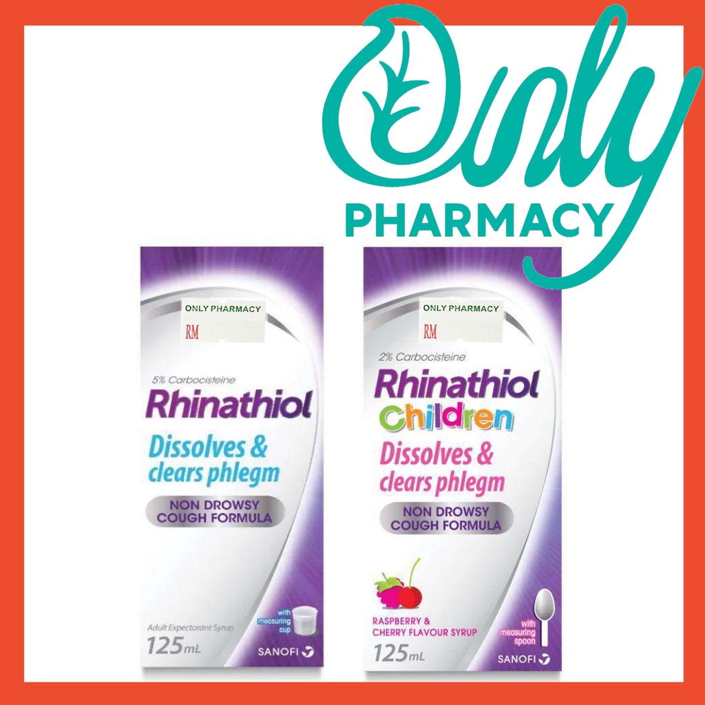 Rhinathiol Cough Syrup Adult/Kids 125ml (Ubat Batuk)  Shopee Malaysia