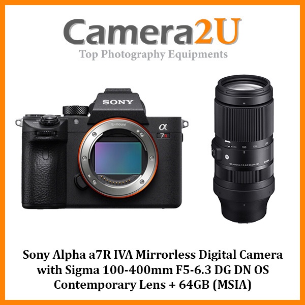 Sony Alpha A7R IVA MK4A Mirrorless Digital Camera with Sigma 100400mm F56.3 DG DN OS
