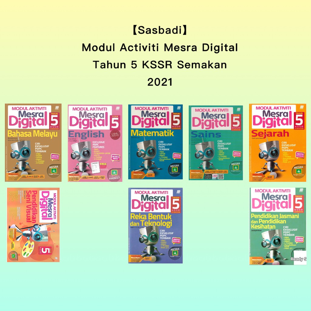 【Sasbadi】Modul Aktiviti Mesra Digital Tahun 5 KSSR Semakan 2021