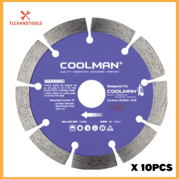 G88 COOLMAN SEGMENTED DIAMOND CUTTER BLADE (10PC/BOX) Shopee Malaysia