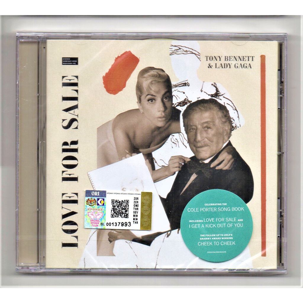 Tony Bennett & Lady Gaga - Love For Sale ( CD ) EU Press