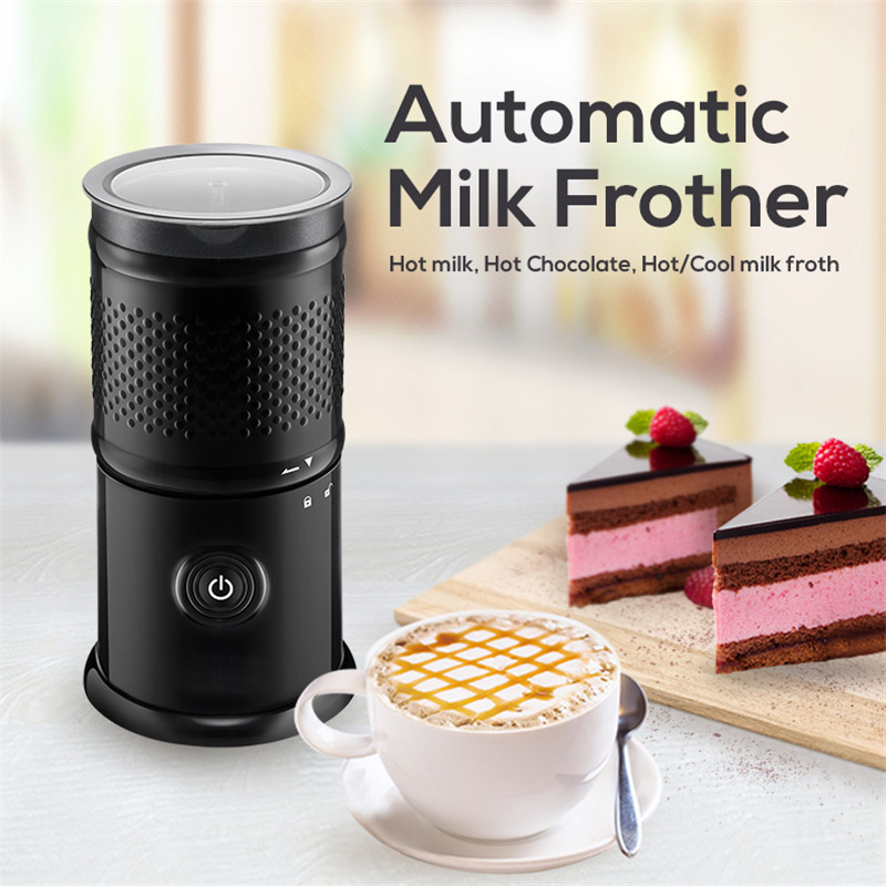 Automatic Milk Frother Milk Aarm Electric Milk Steamer Foam Maker for any kind of Coffee, Automatic Milk Frother and Heater Cold Milk Function