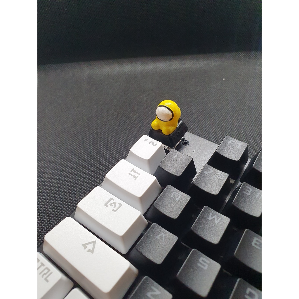 Custom Keycaps Keyboard Among Us Character Game Yellow Mechanical