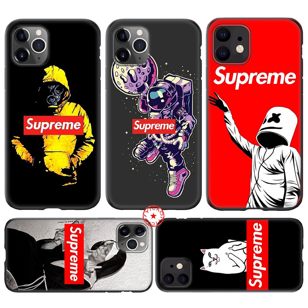 Iphone 11 Pro Max Black Soft Silicone Case Tpu Cover Cool Supreme Shopee Malaysia