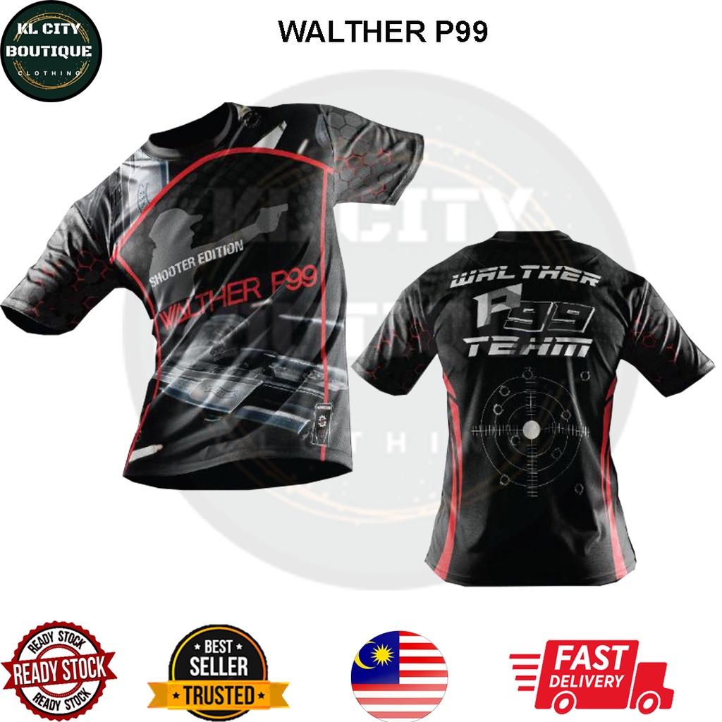 Kl City Boutique Sublimation Tactical Design Round Neck Short Sleeve T