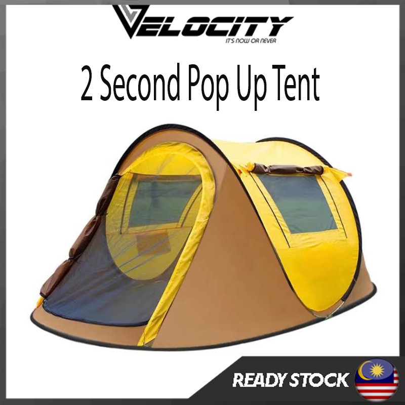 VELOCITY 2 Doors 2 Windows Boat Tent Waterproof Outdoor 34 Person 1