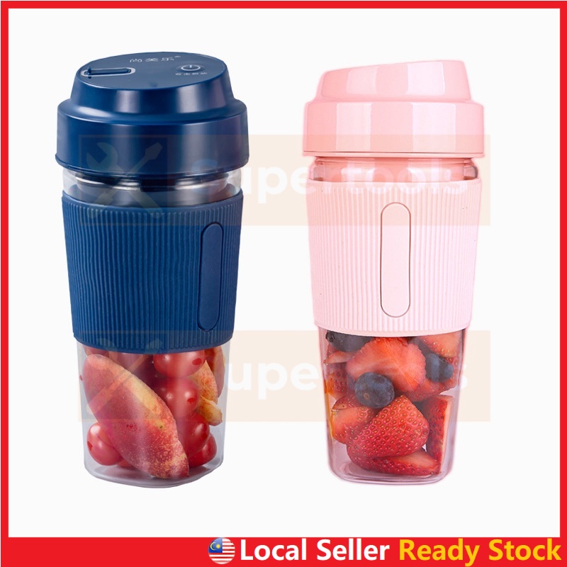 Portable Electric Fruit Juicer Blender TJ-008 4 Blades Home Travel Mini USB Rechargeable Juice Ice Crusher Cup