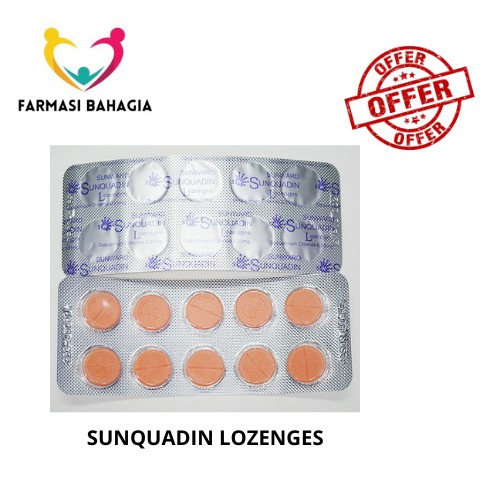 Sunward Sunquadin Lozenges Sakit Tekak 10 S Shopee Malaysia