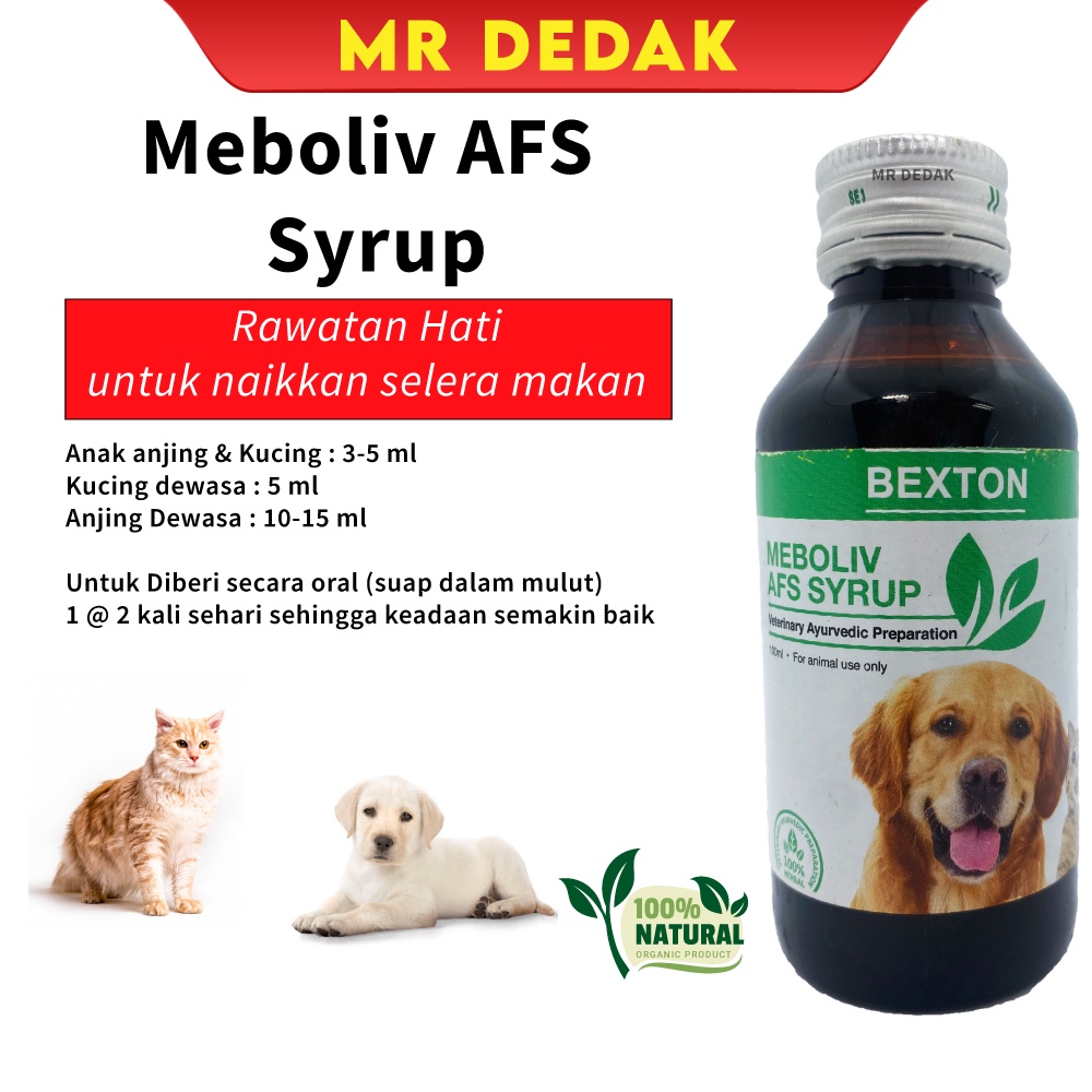 [BEXTON] [Meboliv] Syrup Ubat Hati Kucing & Anjing Tambah selera makan ...