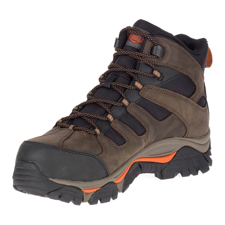 men's moab 2 peak mid waterproof comp toe work boot