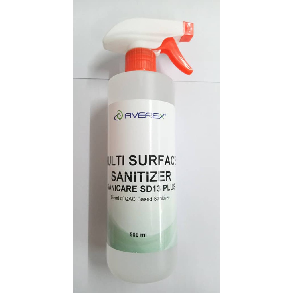 Averex Multi Surface Sanitizer (Sanicare SD13 Plus) 500ml Shopee