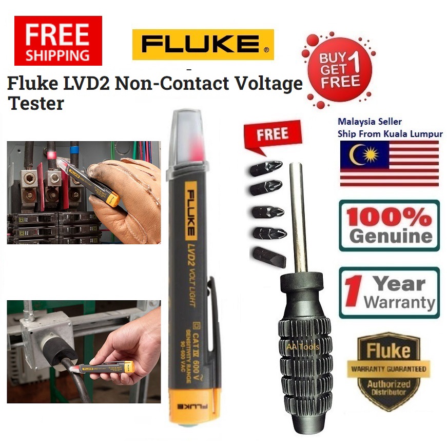 Fluke Lvd2 Non Contact Electrical Voltage Tester New And Ori Fluke