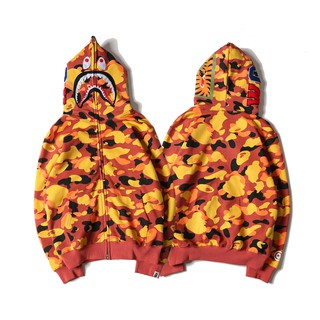 orange camo bape