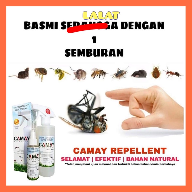 CAMAY REPELLENT / UNTUK MEMBASMI LALAT SECARA SELAMAT DAN EFEKTIF ...