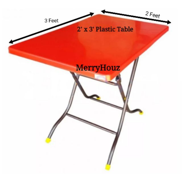 Meja Pasar Malam 2x3 Foldable Plastic Dining Table 2 x 