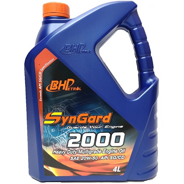 Car Engine Oil 20w50 Bhp Syngard 4l Minyak Pelincir Enjin Kereta Shopee Malaysia