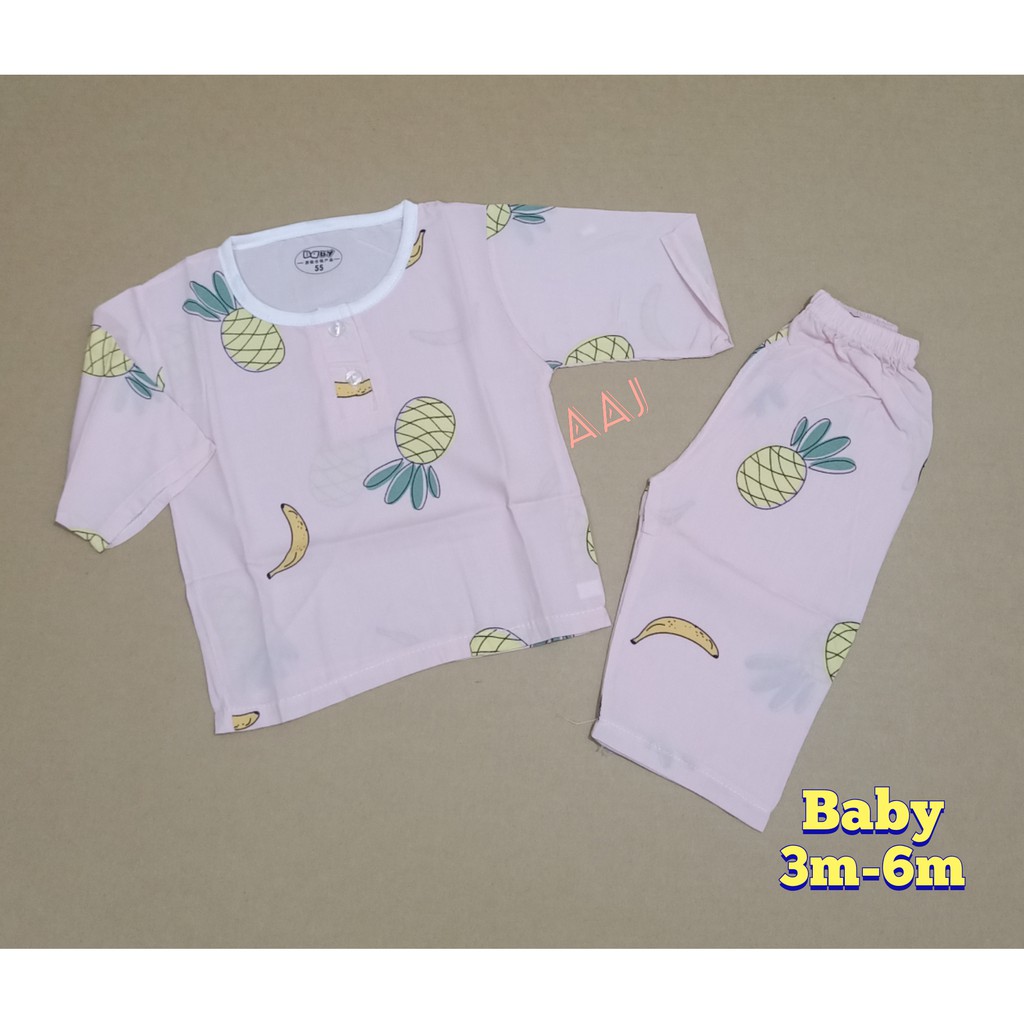  Baju  Tidur Bayi Perempuan Baby  Girl  Sleepwear Shopee 