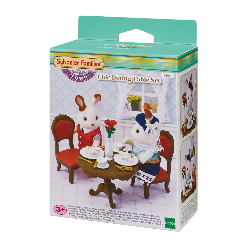 sylvanian families dining table set