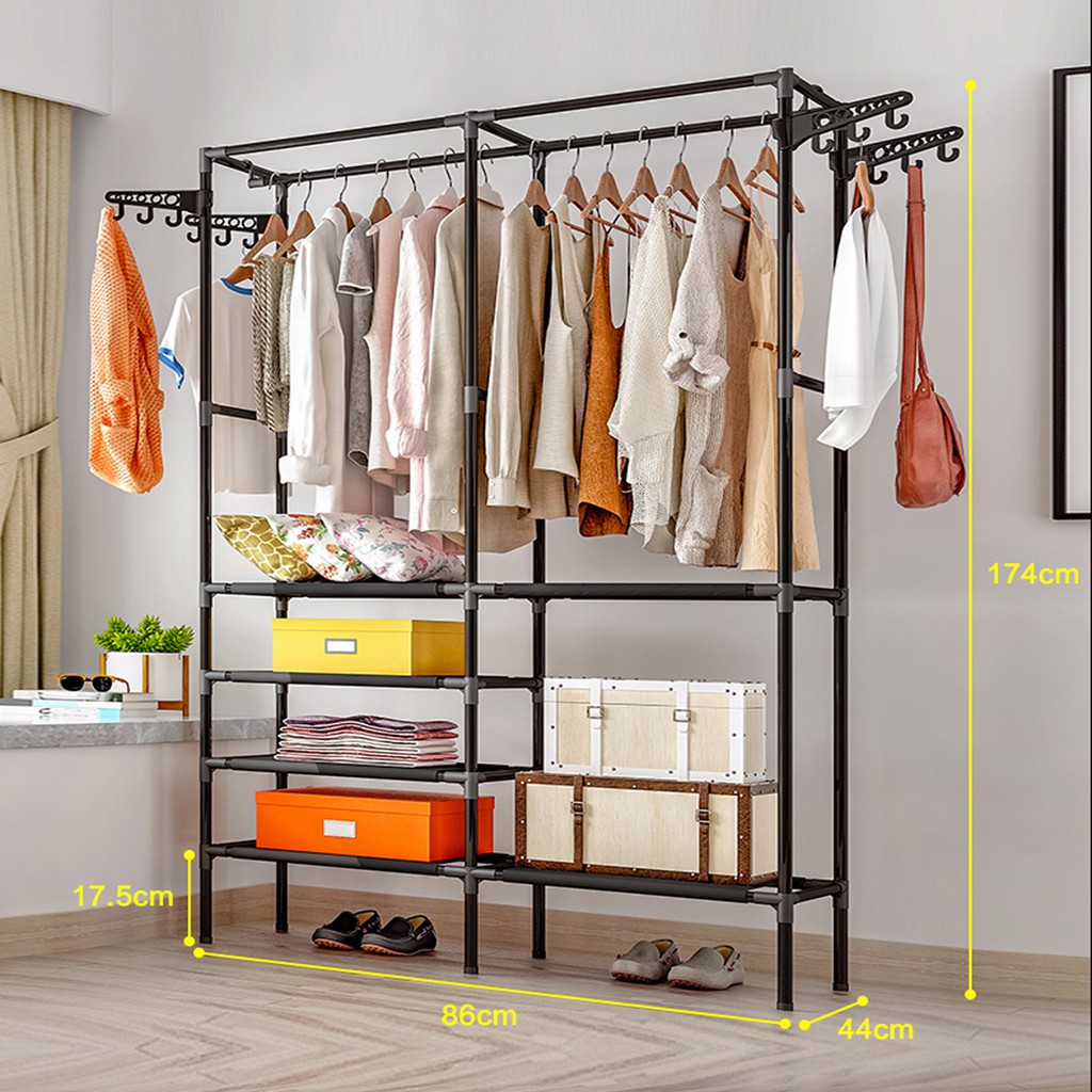 Large Clothes Rack Rak baju ikea Almari pakaian rak 