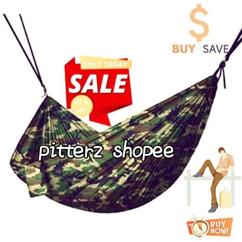 hammock askar buaian jungle (double layer) saiz XXL #army #buaian #tahanlasak