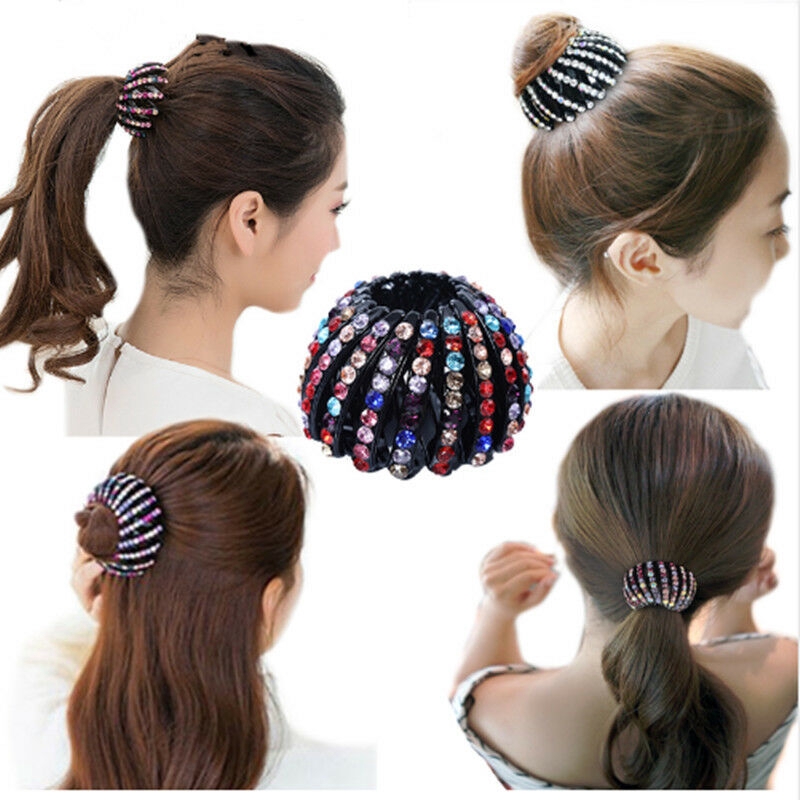 Women Fashion Bud Hair Clip Nest Shape Hair Tie Ponytail Holder