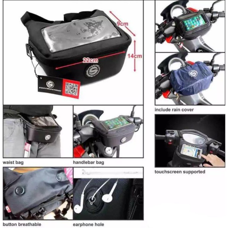 motorcycle handlebar bags waterproof