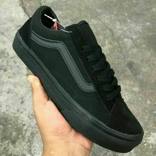 kasut vans all black