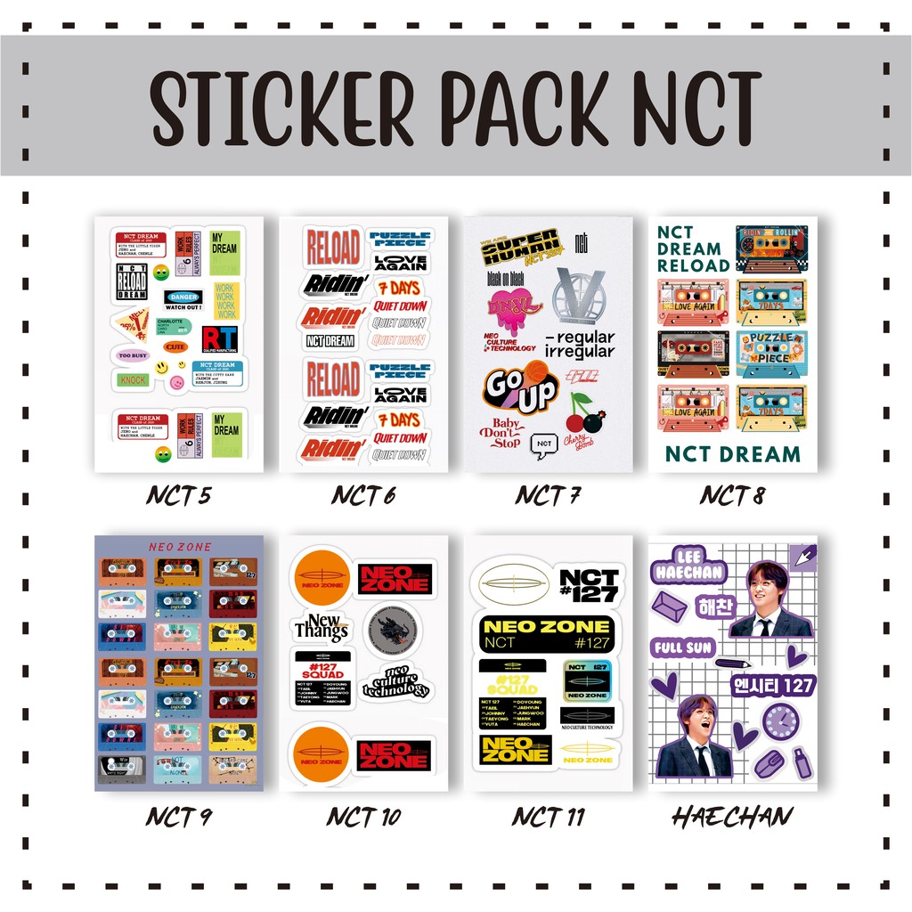 kpop sticker nct nct 127 nct dream shopee malaysia