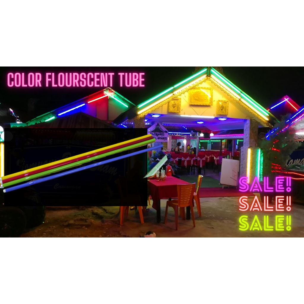 Flourescent Colour Light Tube 4ft T8 18W Multi Color Tube Red Yellow ...