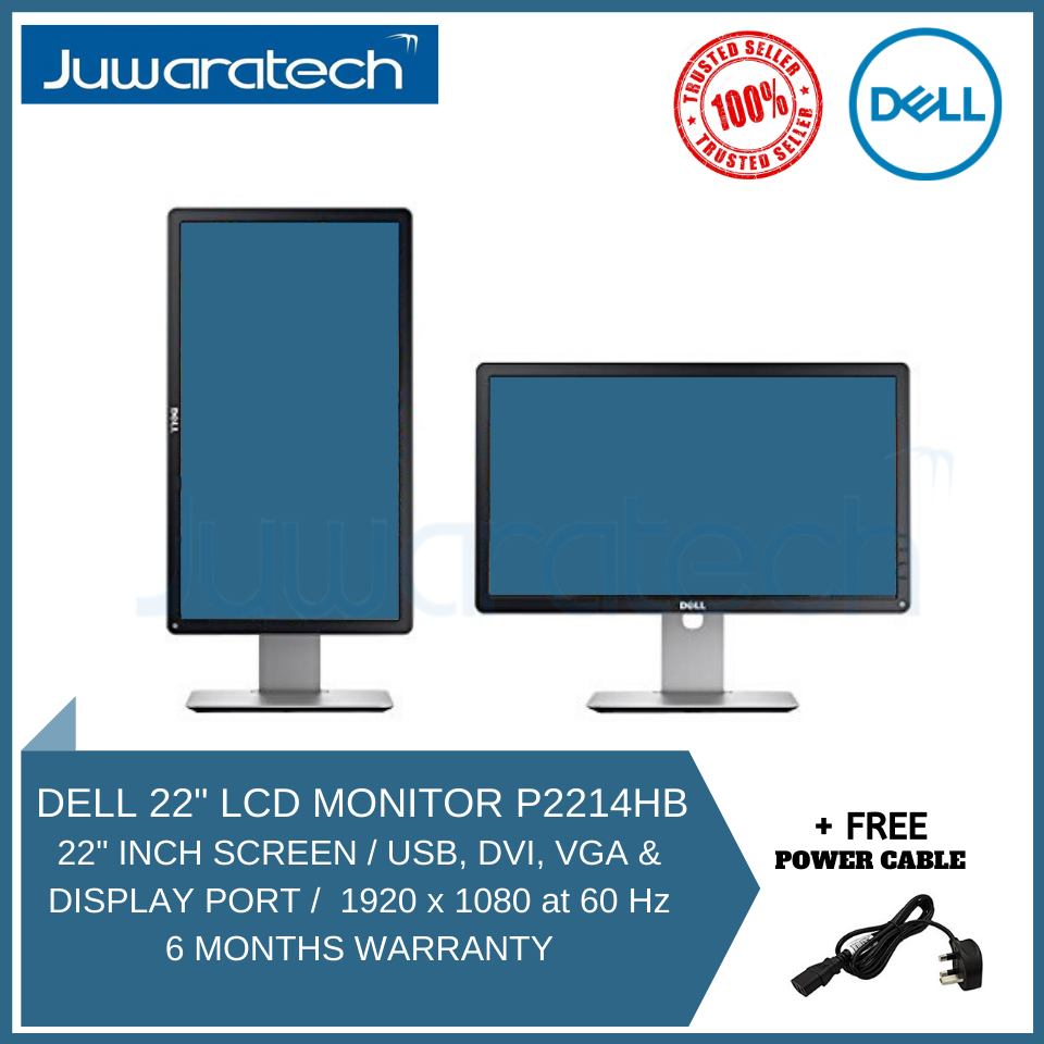 Refurbished Dell 22 Lcd Monitor P2214hb Shopee Malaysia