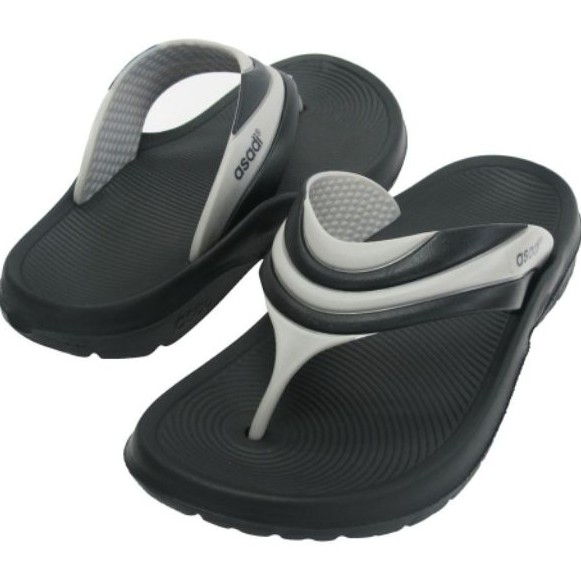 ASADI 1236P08BK Non-Slip Casual Sandals / Selipar Tahan Lasak | Shopee ...