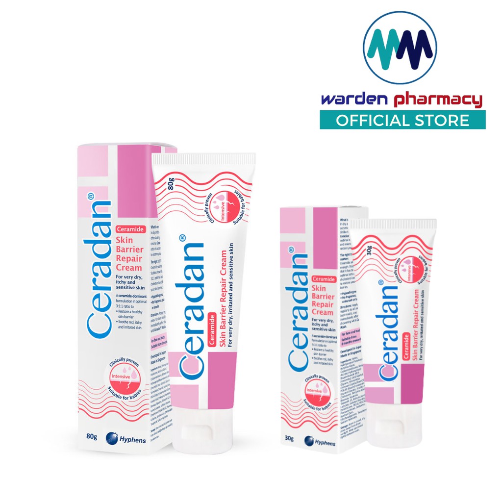 Ceradan Hyphens Skin Barrier Repair Cream 80G / 30G | Shopee Malaysia